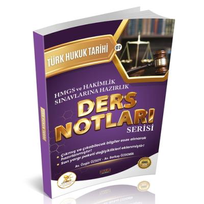 HUKAL HMGS-HAKİMLİK Türk Hukuk Tarihi Ders Notları Özgür Özsoy