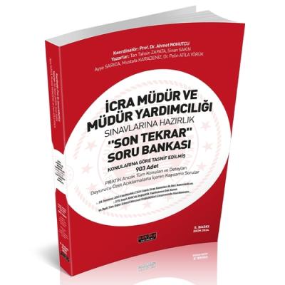 İcra Müdür ve Müdür Yardımcılığı Son Tekrar Soru Bankası 5.BASKI