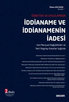İddianame ve İddianamenin İadesi 2.baskı Özkan Gültekin