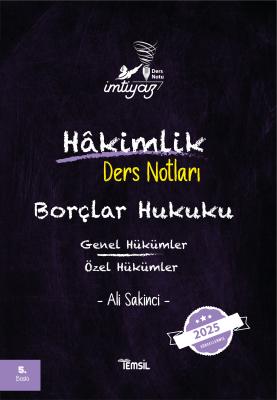 İMTİYAZ Borçlar Hukuku (Genel Hükümler-Özel Hükümler) Ders Notları 5.B