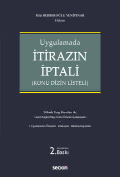 İtirazın İptali 2.baskı Filiz BERBEROĞLU YENİPINAR