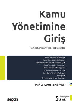 Kamu Yönetimine Giriş 5.BASKI Ahmet Hamdi Aydın