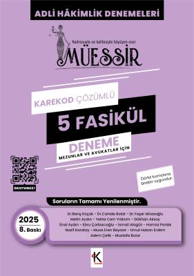 Müessir Adli Hakimlik Denemeleri- KAREKOD- CEVAPLI / 2025 8.BASKI