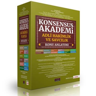 KONSENSUS Akademi Adli Hakimlik ve Savcılık Konu Anlatımı 4.BASKI Ahme