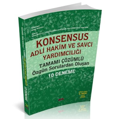 KONSENSUS Hakim ve Savcı Yardımcılığı 10 Deneme 8.BASKI Ahmet Nohutçu