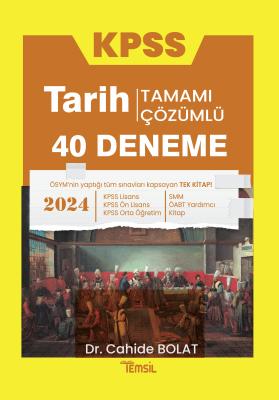 KPSS Tarih Tamamı Çözümlü 40 Deneme 3.baskı Cahide Bolat