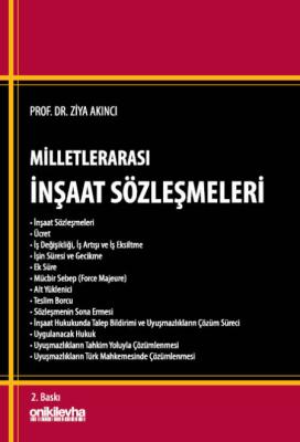 Milletlerarası İnşaat Sözleşmeleri Ziya Akıncı