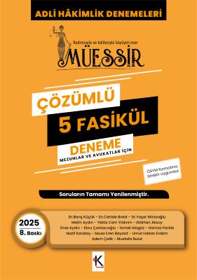Müessir Adli Hakimlik Denemeleri- ÇÖZÜMLÜ/ 2025 8.BASKI