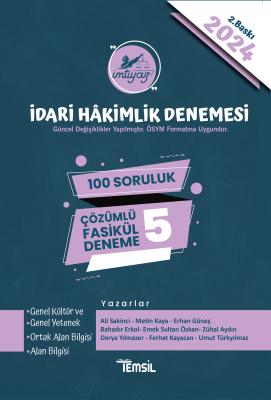 İMTİYAZ İdari Hâkimlik Sınavı Çözümlü 5 Deneme 2.BASKI