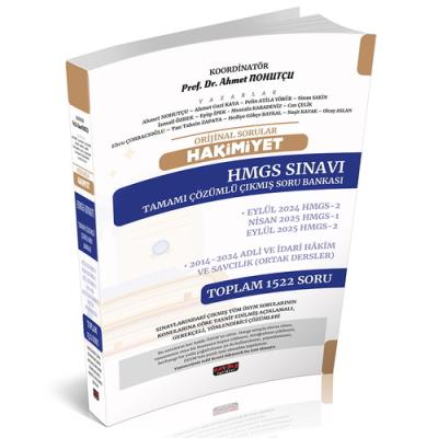 Orijinal Sorular HAKİMİYET HMGS Sınavı Çıkmış Soru Bankası Ahmet Nohut