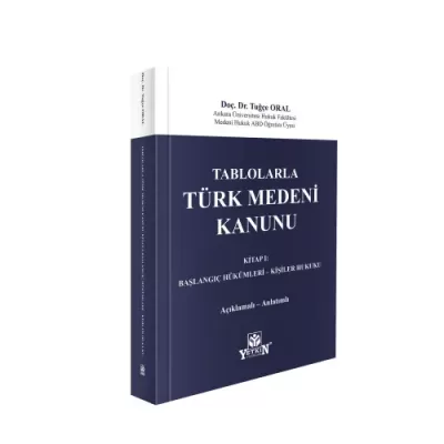 Tablolarla Türk Medeni Kanunu Kitap – I Başlangıç Hükümleri – Kişiler 