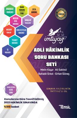 İmtiyaz Adli Hâkimlik Hukuk Soru Bankası 9'LU Set