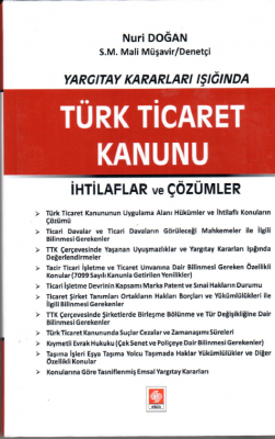 Türk Ticaret Kanunu S.M.M.M Nuri Doğan
