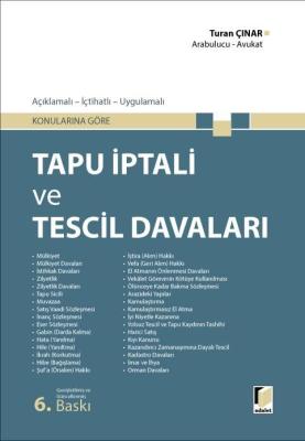 Tapu İptali ve Tescil Davaları 6.BASKI