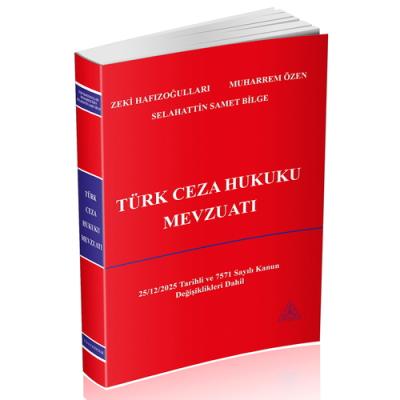 Türk Ceza Hukuku Mevzuatı Zeki Hafızoğulları